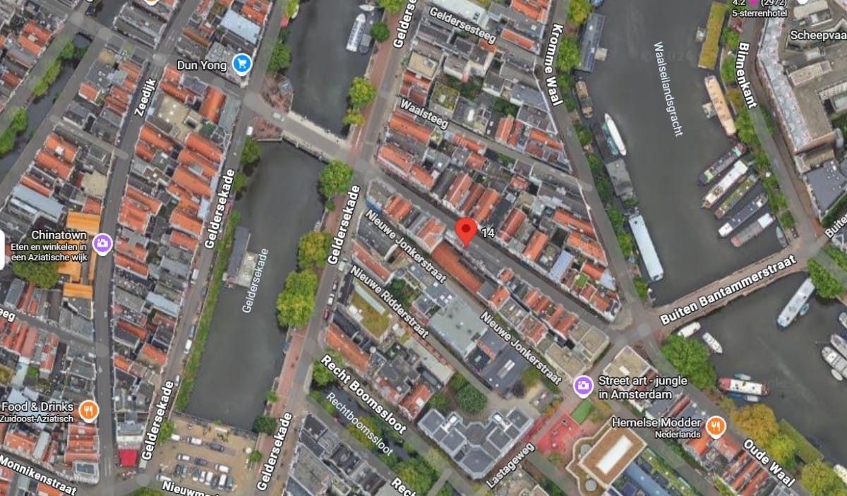 Plattegrond van kaart Binnen Bantammerstraat 14
1011 CK Amsterdam