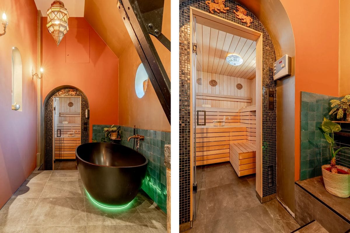 Voormalige kerk op Funda in Den Haag sauna