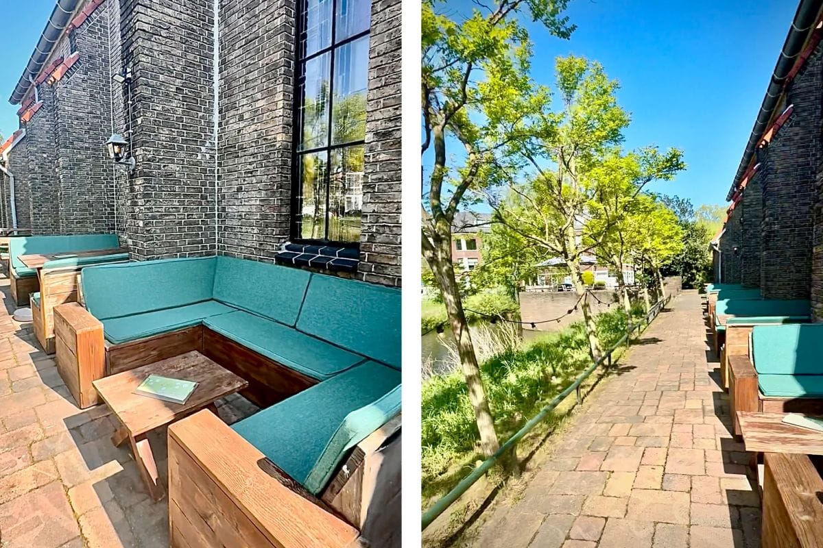 Voormalige kerk op Funda in Den Haag terras