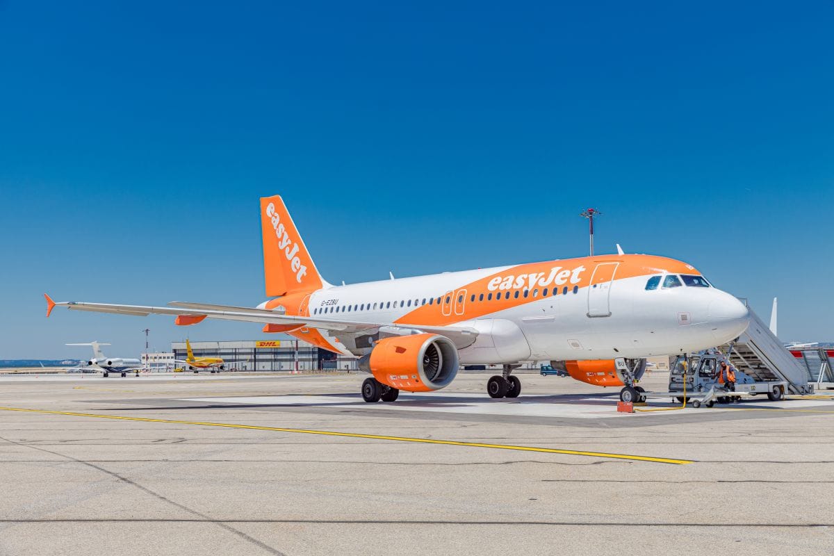 Easyjet vliegtuig