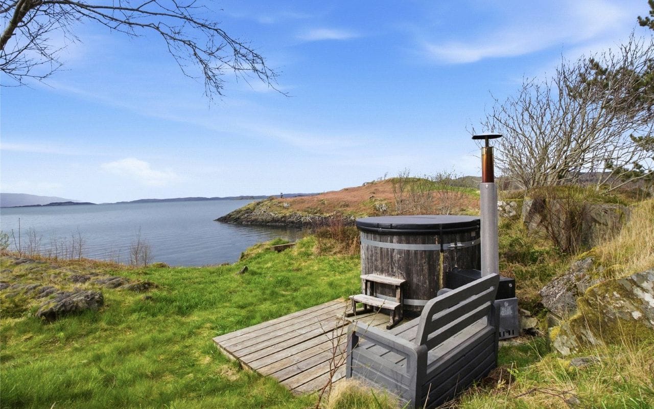 Harbour island eiland schotland