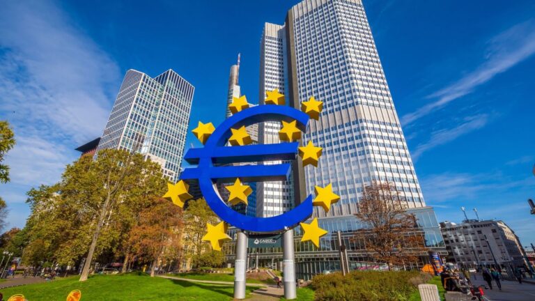 Gebouw waar de ECB-renteverhoging wordt doorgevoerd