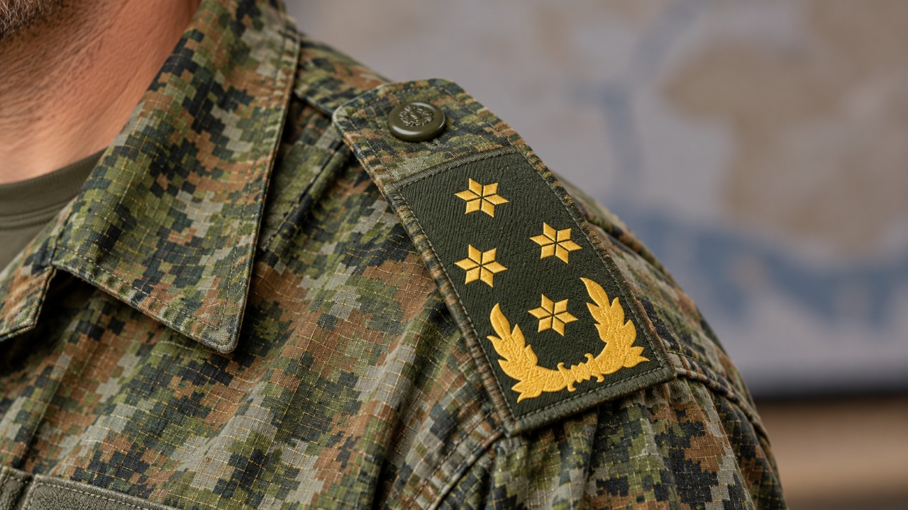 Rangonderscheiding bij het salaris generaal landmacht